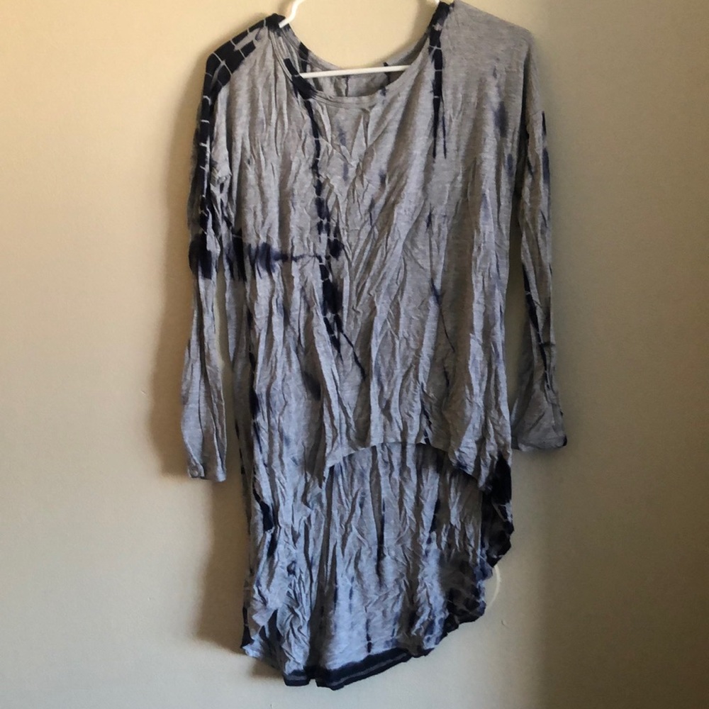 Tye Dye high low long sleeve top